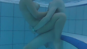 Big Tit 18+ Couple Gets Wet And Wild In A Pool!