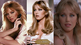 Tanya Roberts And Barbara Bach In Sexy Bond Girl Uniforms