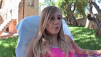 Blond Bombshell Lena Nitro Takes A Big Cock Outdoors