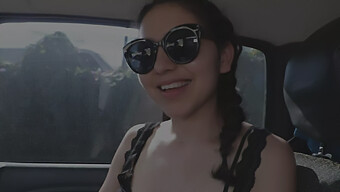 18-Year-Old Latina Gets Her Ass Pounded In Car