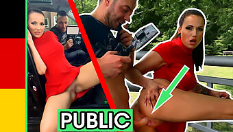 Amazing German Coed Gets A Big Tits Fuck In The Park