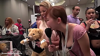 Asiatiske Camgirl Teddylovebear Og Britney Amber'S Varme Møde På Ae Expo