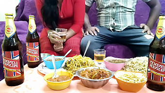 Indian (Hindi) Wife Gets A Special Treat From Her Husband'S Mistress