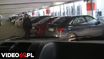 Teen Amateur Gives A Blowjob In A Car On A Shopping Mall'S Parking Lot