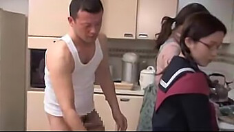 Japanese Schoolgirl With Glasses Gets A Good Pounding By Her Brother