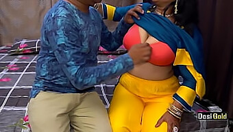 Indian Aunty With Big Natural Tits Gets Her Mouth And Pussy Drilled