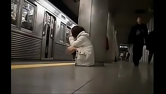 Japanese Girl Gets Her Panties Taken Off In Public