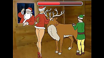 Milf Mrs. Claus Cheats On Her Husband With Sex Game