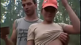 Russian Outdoor Group Sex Party