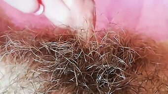 Hairy Pussy Close-Up With Big Clit And Creampie Orgasm