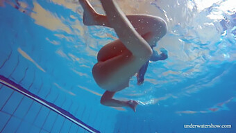 European Teen (18+) Enjoys The Sun And The Pool In Naked Video