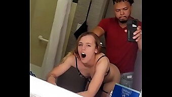 Fucking A Skinny College Student In A Hotel Bathroom