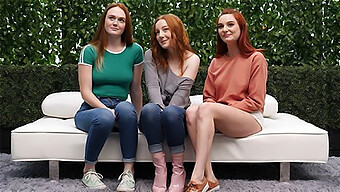 A Group Of Redheads Get Together To Give A Lucky Guy An Unforgettable Experience